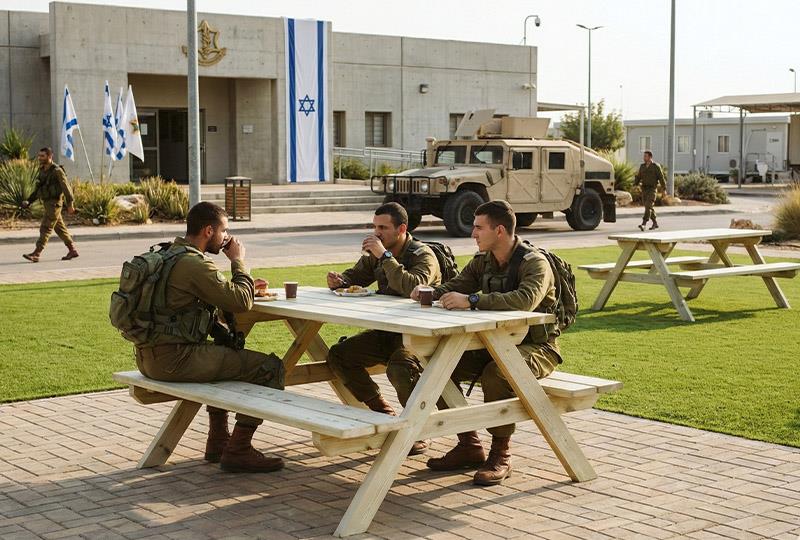 שולחן עץ קקל גדול