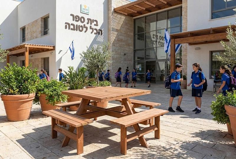 שולחן קקל מרובע לבית הספר 