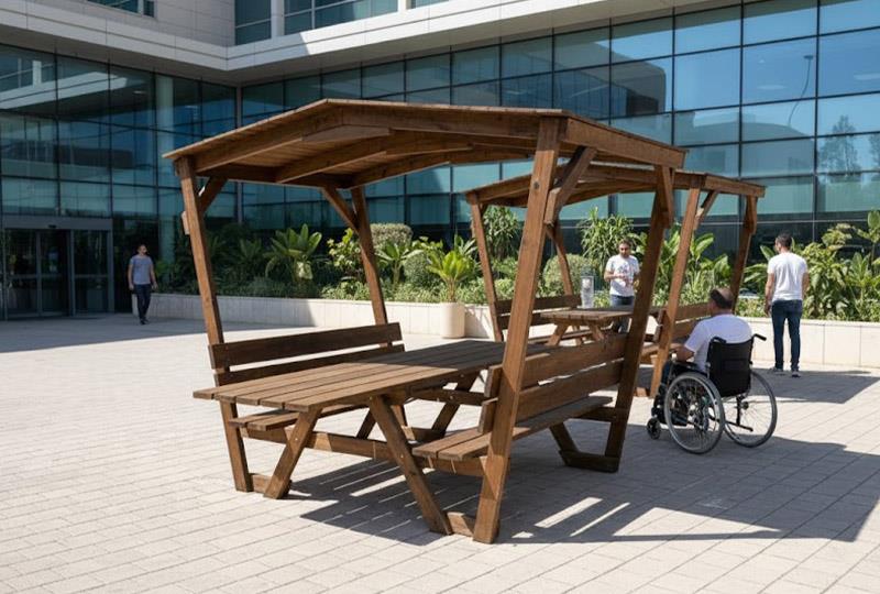 שולחן קקל מקורה מונגש 